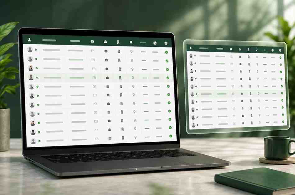 Anonymised spreadsheet preview of USA attendee list data fields